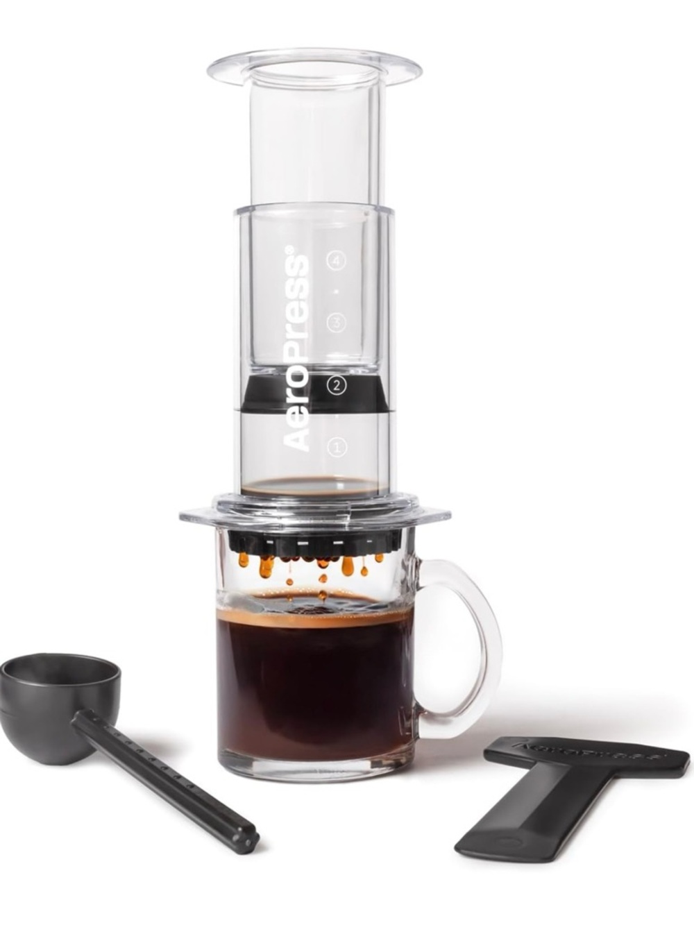 Aeropress Clear Coffee Press – 3 in 1 brew method combines French , Pourover, - Picture 10 of 12